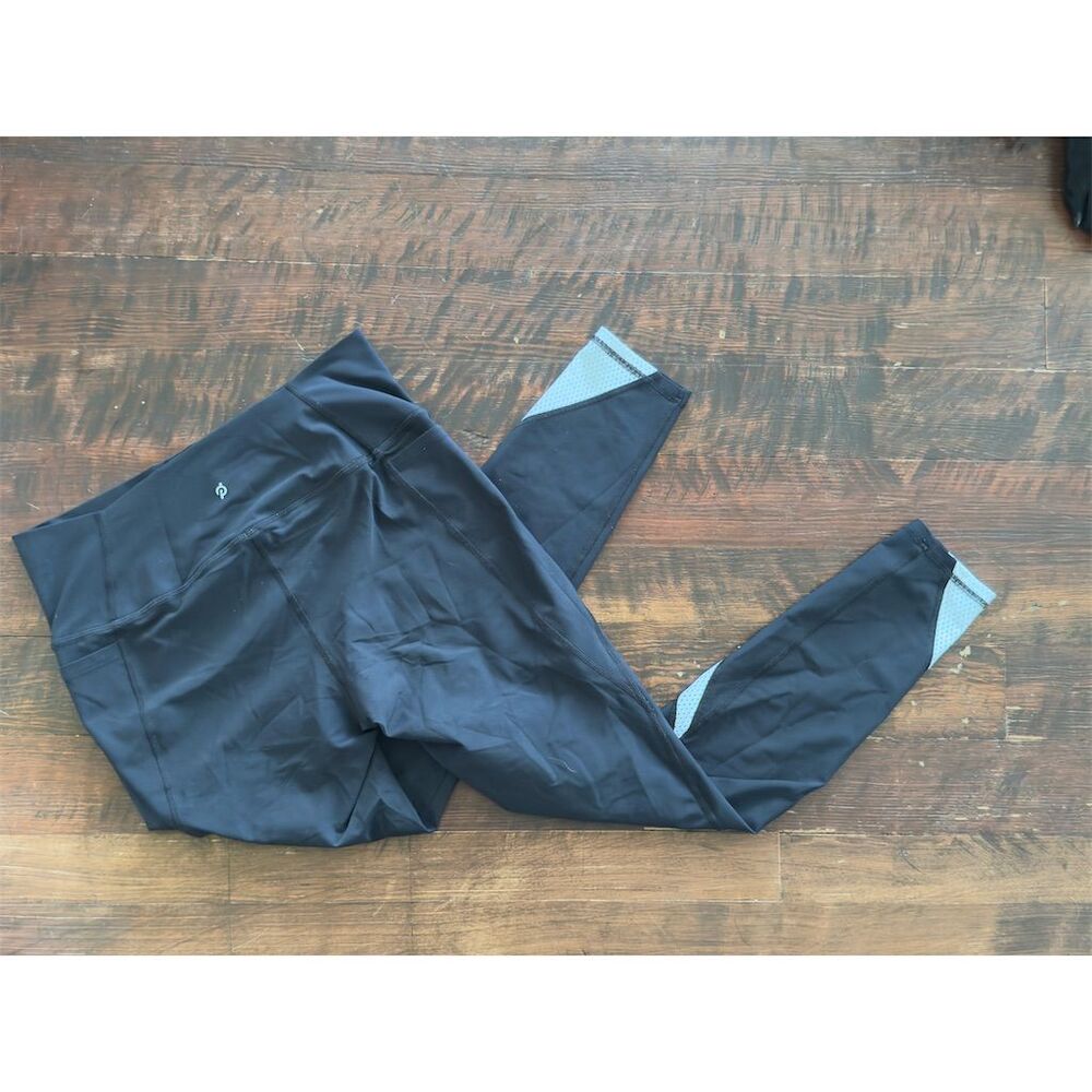 Peloton Women's L Black Color Block High-Waist Leggings - Picture 2 of 6